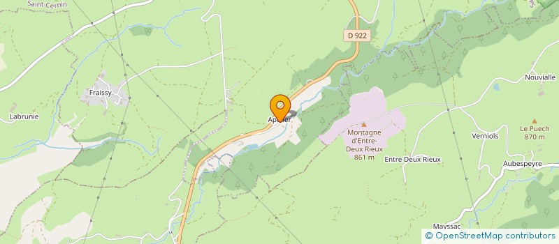 localisation de l'entreprise L'OEUF DU CANTAL à SAINT-CERNIN