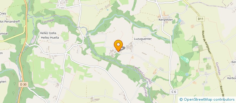 localisation de l'entreprise L'OEUF FERMIER DE KERVI à LAMPAUL-GUIMILIAU
