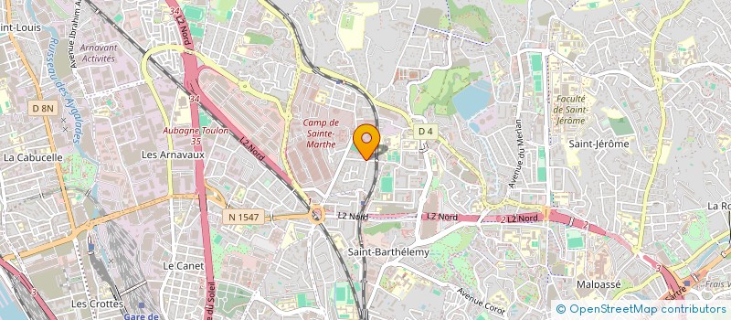 localisation de l'entreprise L'OEUF MAISON PETITE ENFANCE ET FAMILLE à MARSEILLE