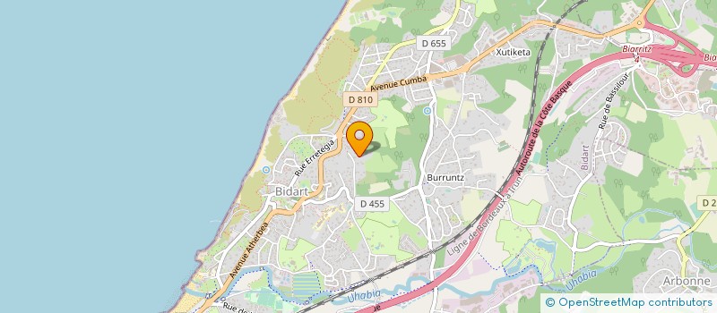 localisation de l'entreprise L'OEUF POCHE à BIDART