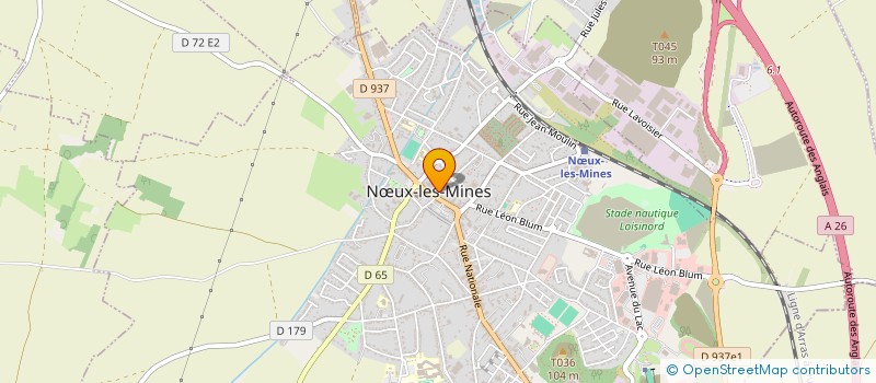 localisation de l'entreprise L OEUVRE DU LIVRE DE NOEUX LES MINES à NŒUX-LES-MINES