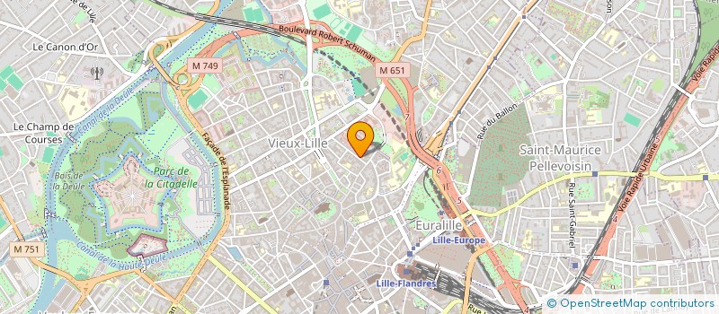 localisation de l'entreprise L'OEUVRE VIVE à LILLE