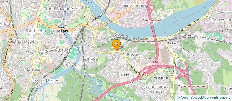 localisation de l'entreprise L'OFFICE 64 DE L'HABITAT à BAYONNE