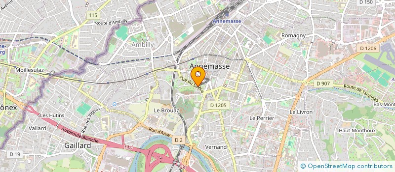 localisation de l'entreprise L'OFFICIEUX à ANNEMASSE