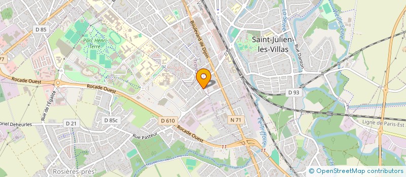 localisation de l'entreprise L'OFFICINALE  ROSIERES-PRES-TROYES