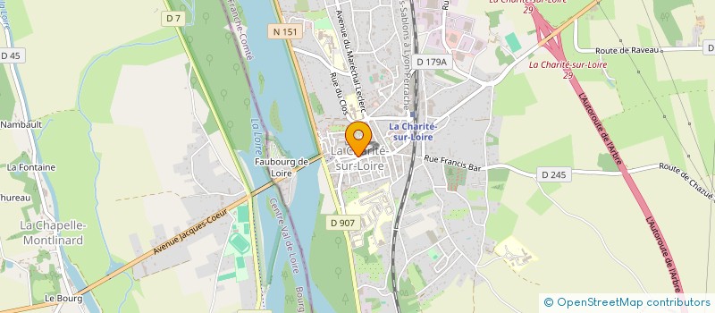 localisation de l'entreprise L'OFFICINE DU CACAO à LA CHARITE-SUR-LOIRE