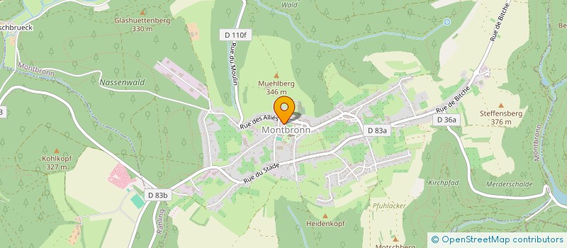 localisation de l'entreprise L'OFFICINE DU GUEUX  MONTBRONN