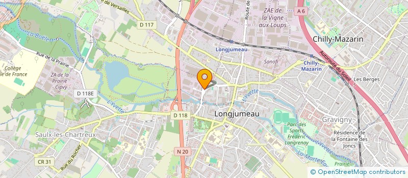 localisation de l'entreprise L'OFFRANDE MUSICALE à LONGJUMEAU