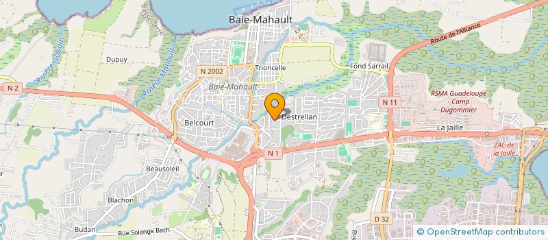 localisation de l'entreprise L'OGDOADE DE KHEMENOU  BAIE-MAHAULT
