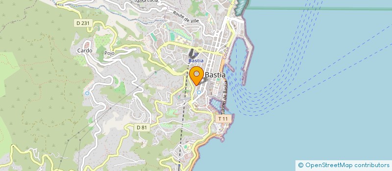 localisation de l'entreprise L'OGLIASTRU à BASTIA