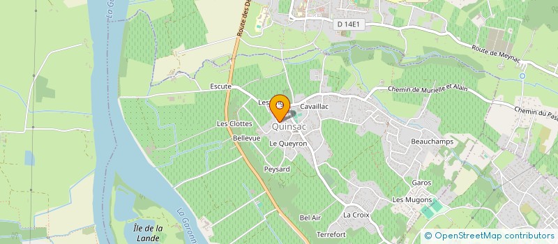 localisation de l'entreprise L'OGOOUE  QUINSAC