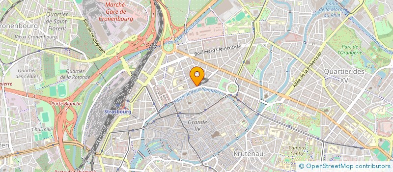 localisation de l'entreprise L'OH MEGA à STRASBOURG