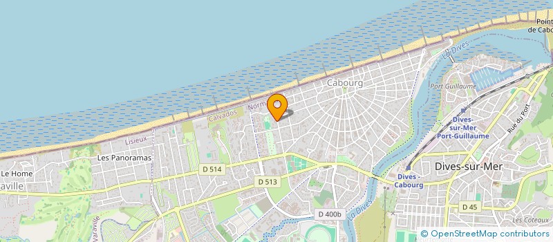 localisation de l'entreprise L'OIE QUI FUME  CABOURG