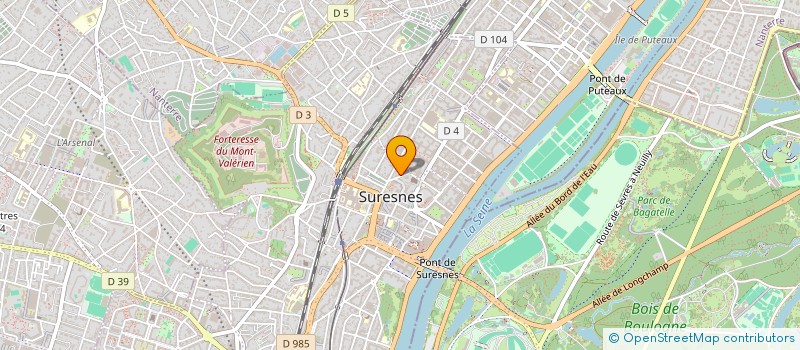 localisation de l'entreprise L'OISEAU BLANC à SURESNES