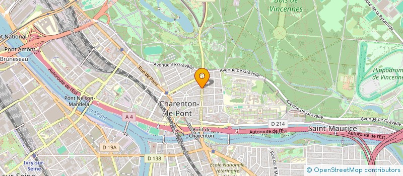 localisation de l'entreprise L'OISEAU BLANC  CHARENTON-LE-PONT