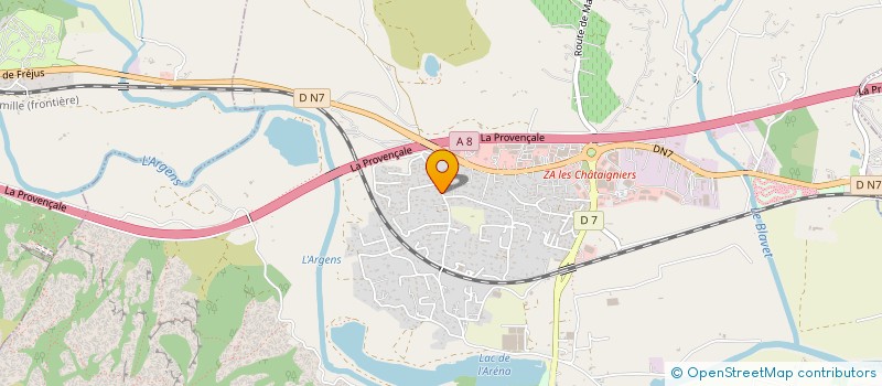 localisation de l'entreprise L'OISEAU BLANC LUXURY HOSPITALITY  ROQUEBRUNE-SUR-ARGENS