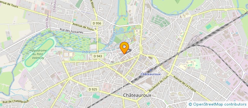 localisation de l'entreprise L'OISEAU BLEU à CHATEAUROUX