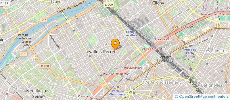 localisation de l'entreprise L'OISEAU BLEU à LEVALLOIS-PERRET