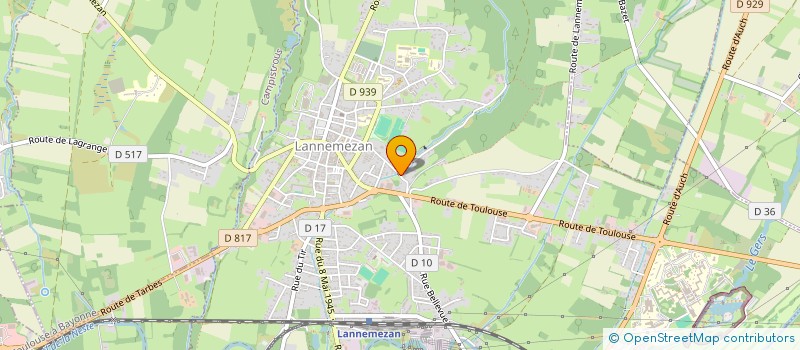 localisation de l'entreprise L'OISEAU BLEU  LANNEMEZAN