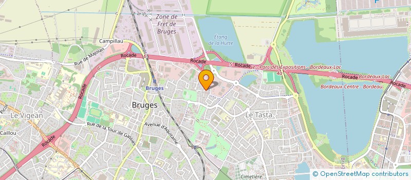 localisation de l'entreprise L'OISEAU BLEU  BRUGES