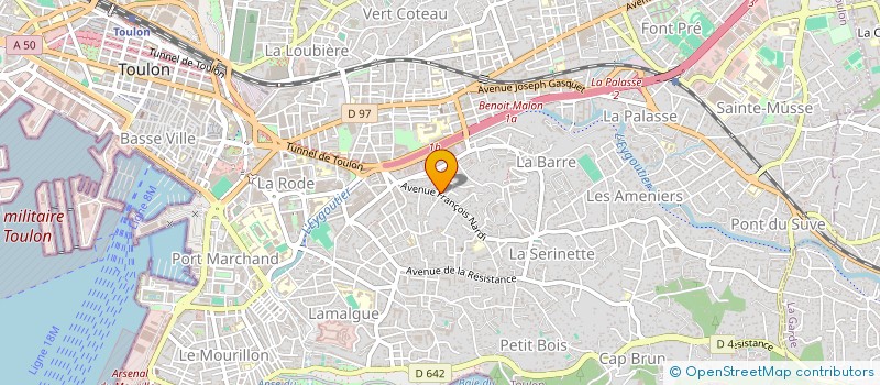 localisation de l'entreprise L'OISEAU D'OR  TOULON