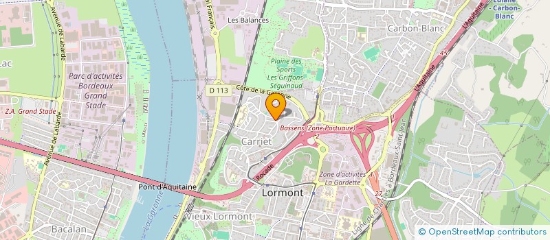 localisation de l'entreprise L OISEAU DU PARADIS à LORMONT