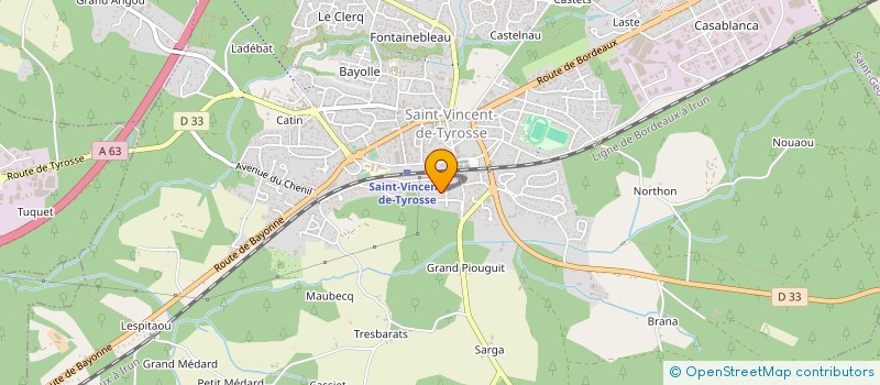 localisation de l'entreprise L'OISEAU DU PARADIS X SUZANNE à SAINT-VINCENT-DE-TYROSSE