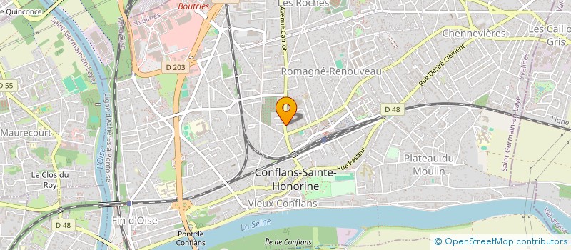 localisation de l'entreprise L OISEAU LYRE à CONFLANS-SAINTE-HONORINE