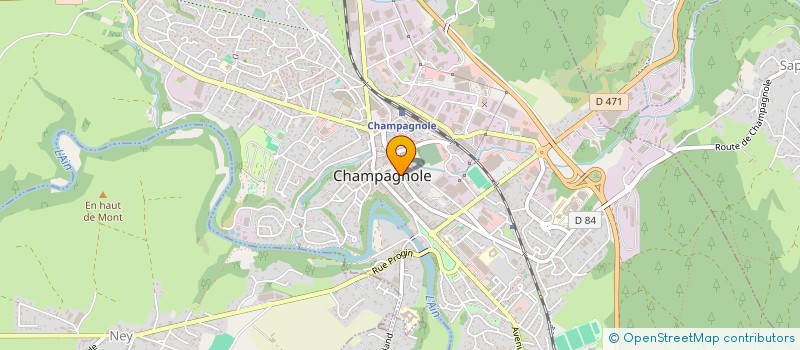 localisation de l'entreprise L'OISEAU RARE  CHAMPAGNOLE