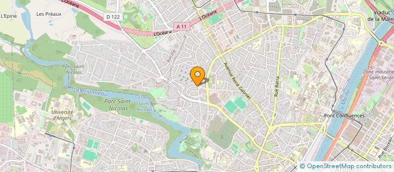 localisation de l'entreprise L OISILLONNETTE à ANGERS