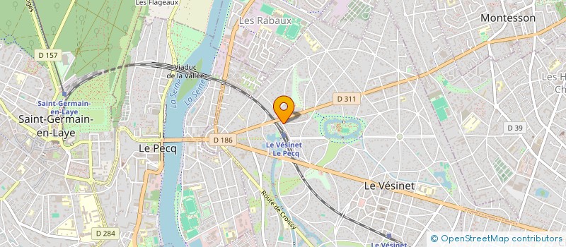 localisation de l'entreprise L'OKAPIA  LE VESINET