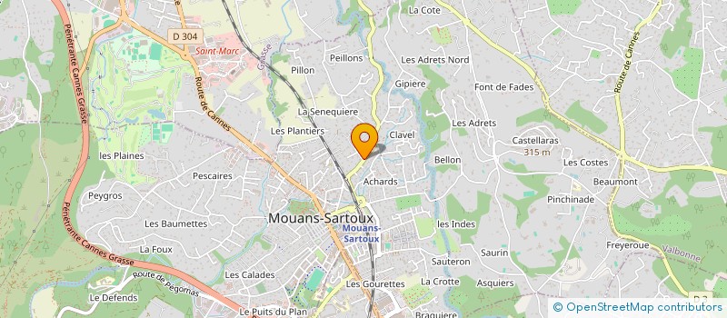 localisation de l'entreprise L'OLI  MOUANS-SARTOUX