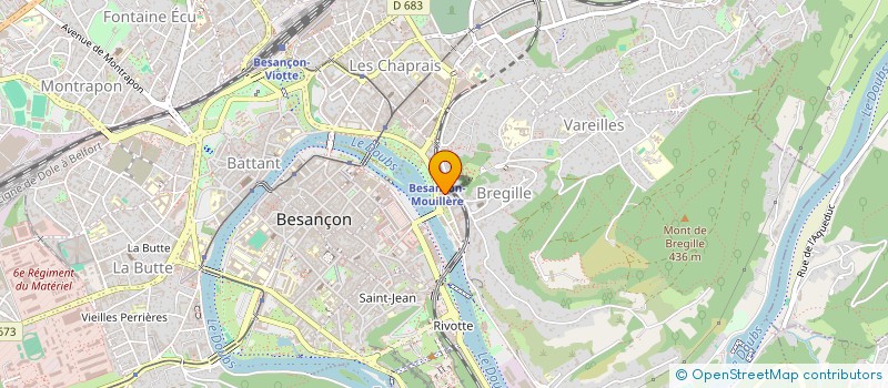 localisation de l'entreprise L'OLIBRIUS SUR LE MUR à BESANCON