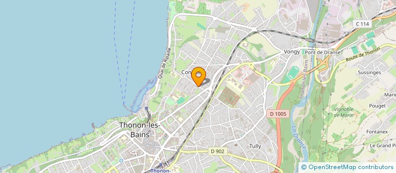 localisation de l'entreprise L'OLIVA à THONON-LES-BAINS