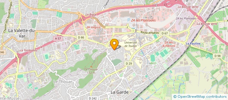 localisation de l'entreprise L'OLIVADE à LA GARDE