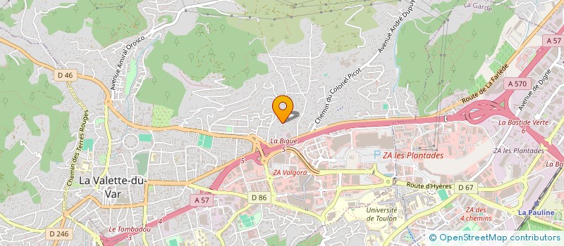 localisation de l'entreprise L'OLIVAIE à LA VALETTE-DU-VAR