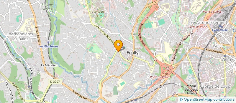 localisation de l'entreprise L'OLIVERAIE  ECULLY