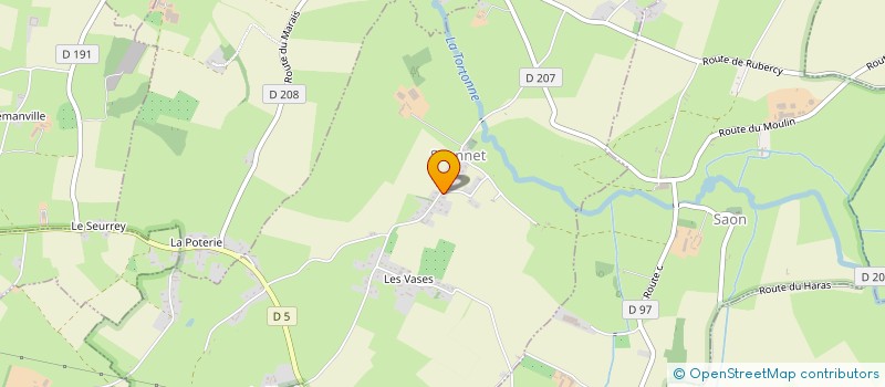 localisation de l'entreprise L'OLIVERAIE  LE MOLAY LITTRY