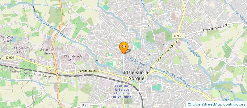 localisation de l'entreprise L'OLIVERAIE DES BARONNIES  L'ISLE-SUR-LA-SORGUE