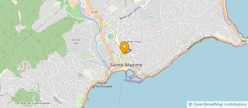localisation de l'entreprise L OLIVIER à SAINTE-MAXIME