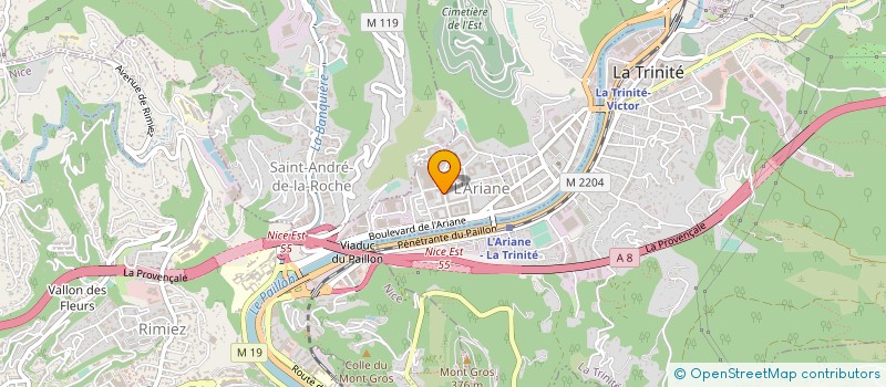 localisation de l'entreprise L OLIVIER à NICE