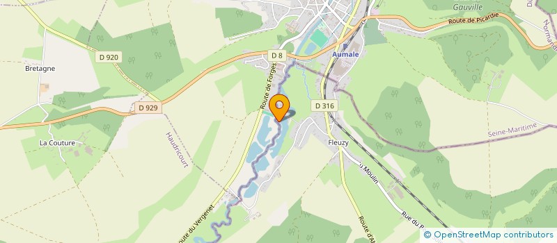 localisation de l'entreprise L'OLIVIER  QUINCAMPOIX-FLEUZY