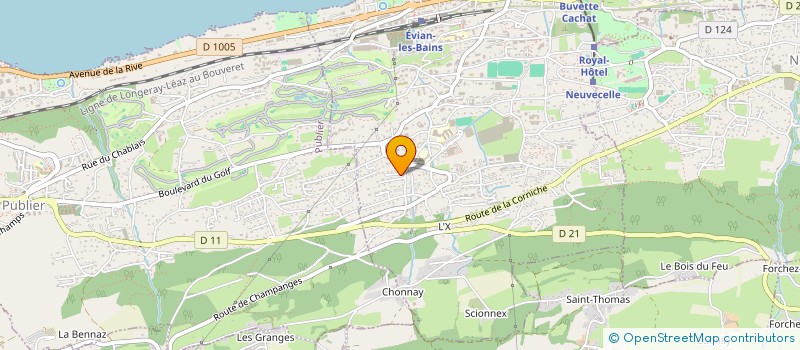 localisation de l'entreprise L'OLIVIER  EVIAN-LES-BAINS