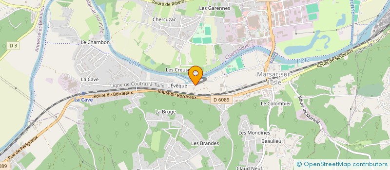 localisation de l'entreprise L'OLIVIER  MARSAC-SUR-L'ISLE