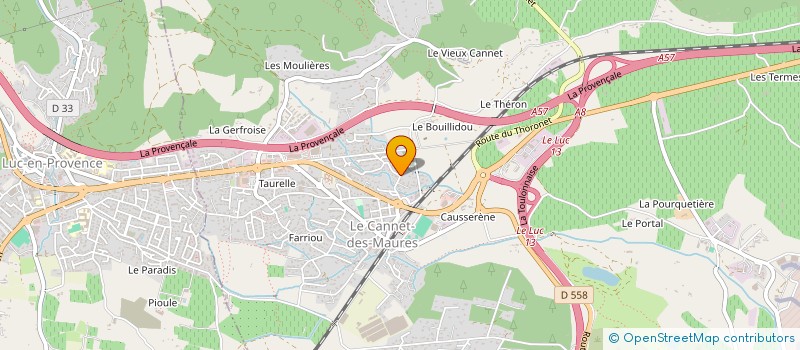 localisation de l'entreprise L'OLIVIER  LE CANNET-DES-MAURES