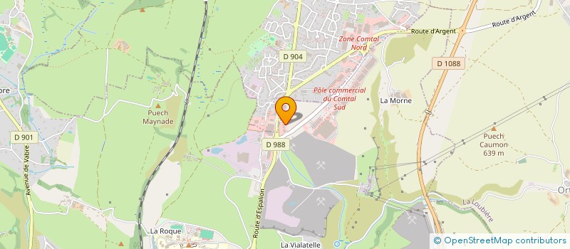 localisation de l'entreprise L'OLIVIER à ONET LE CHATEAU
