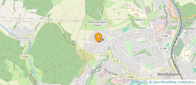 localisation de l'entreprise L'OLIVIER  MONTBELIARD