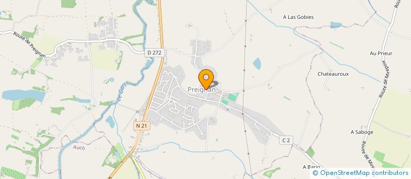 localisation de l'entreprise L'OLIVIER  PREIGNAN