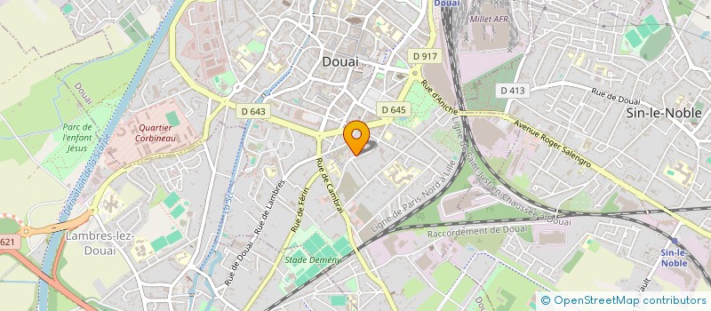 localisation de l'entreprise L'OLIVIER à DOUAI
