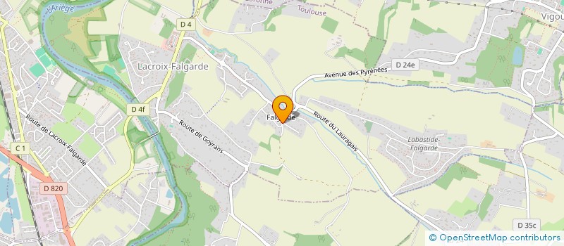 localisation de l'entreprise L'OLIVIER  LACROIX-FALGARDE